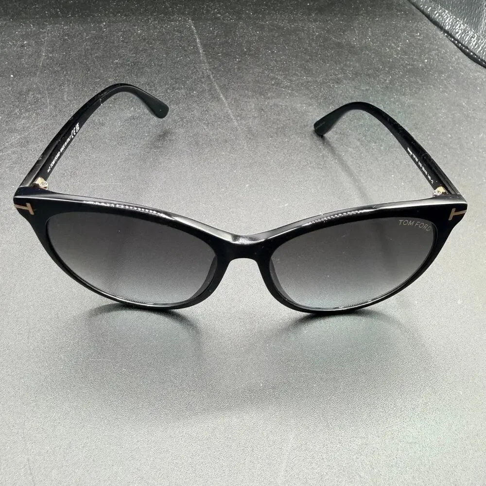 Tom Ford TF787 Maxim Black Cat Eye Sunglasses 59-16 Italy frames
